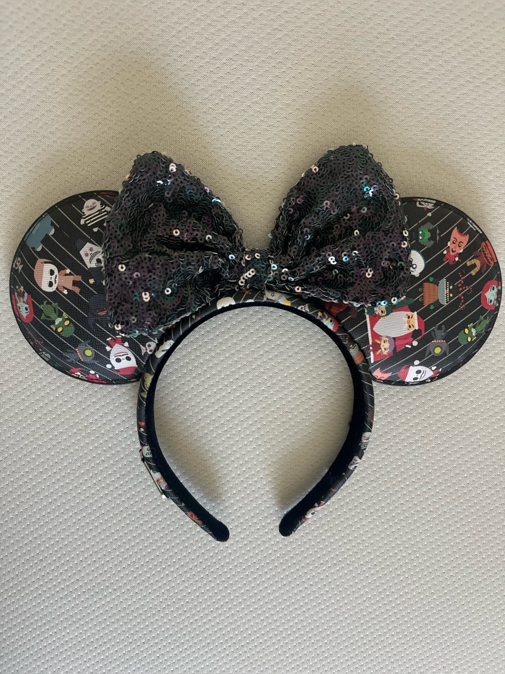 Disney Loungefly Nightmare Before Christmas Minnie Ears headband